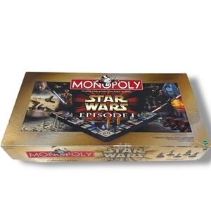 Monopoly Star Wars Episode 1 Collectors Edition 3-D Gameboard, READ‎ DESCRIPTION